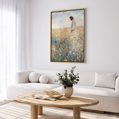 Jesus Leaves The 99 - Canvas